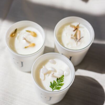 Bougies trio manifeste blanc
