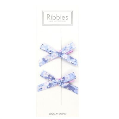 Liberty Of London Schoolgirl Bows - Mitsi Blue - Coppia