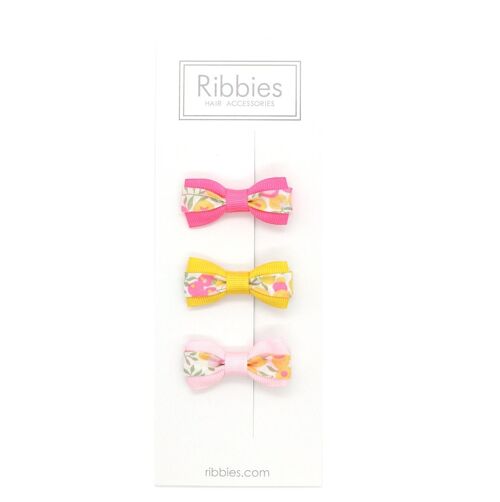 Set Of 3 Liberty Bows - Wiltshire Lemon Curd