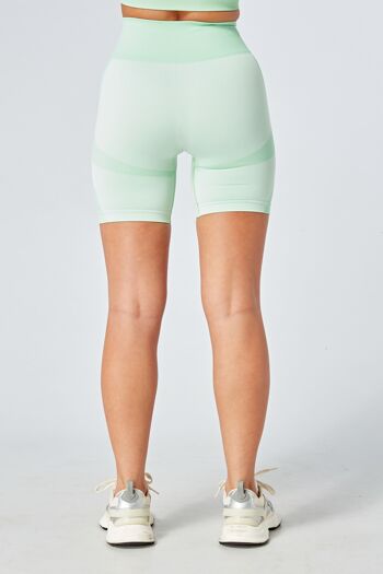 SHORT DE CYCLISME CORPS EN TWILL ACTIVE RECYCLÉ COLOR BLOCK VERT 3