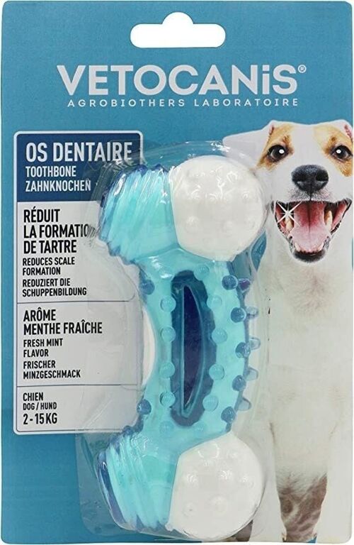 Os Dentaire Anti-Tartre 13cm pour Petit et Moyen Chien de 2 à 15kg