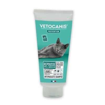 Shampoing Répulsif Anti-Puces Tiques et Moustiques Chat 300ml PREVENTIS