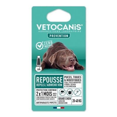 Anti-Flea, Tick and Mosquito Repellent Pipette Large Dog X4 PREVENTIS