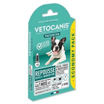 Anti-Flea, Tick and Mosquito Repellent Pipette for Small Dogs X4 PREVENTIS