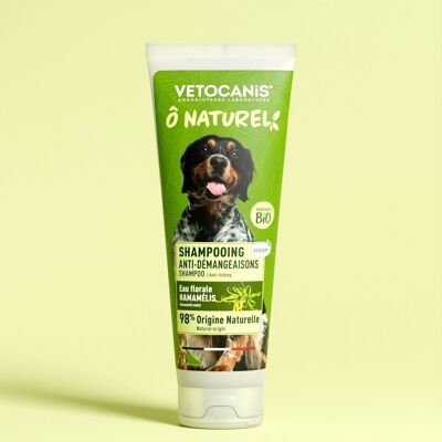 Champú anti-picazón para perros con agua floral orgánica de Hamamelis - 250ml