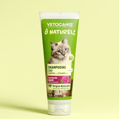 Shampoo Uso Frequente per Gatti con acqua floreale di Malva BIO - 250ml