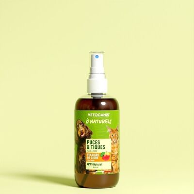 Flea & Tick Spray for Dogs and Cats with cider vinegar - 250ml