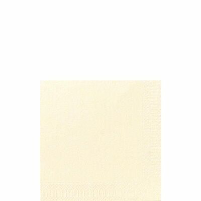 DUNI cocktail napkin 24x24 cm 3-ply cream