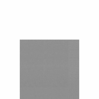 Servilleta de cóctel DUNI 24x24 cm 3 capas gris granito