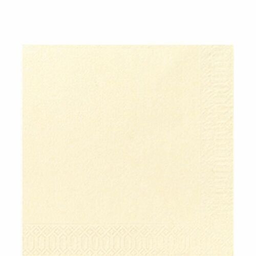 DUNI Zelltuch Serviette 33x33 cm 1/4F. creme