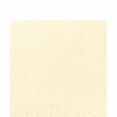 Serviette en tissu DUNI 33x33 cm 1/4F. crème