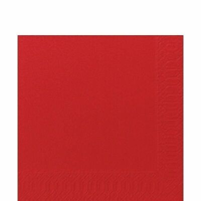 Servilleta de tejido DUNI 33x33 cm 1/4F. rojo