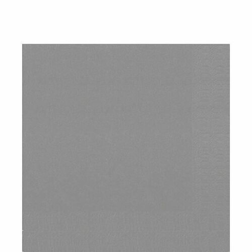DUNI Zelltuch Serviette 33x33 cm 1/4F. granite grey