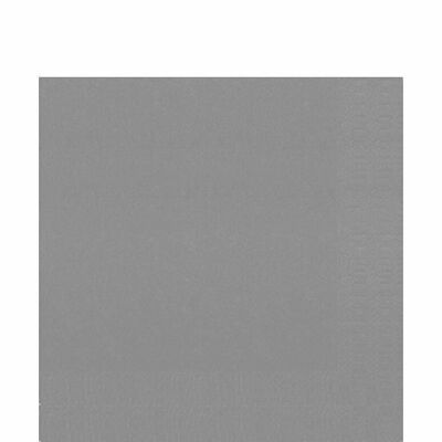 Serviette en tissu DUNI 33x33 cm 1/4F. gris granit