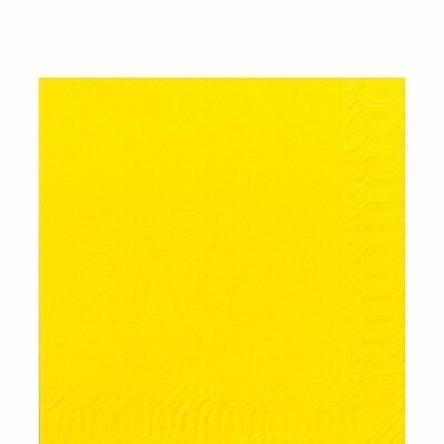 DUNI tissue napkin 33x33 cm 1/4F. yellow