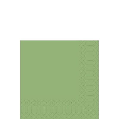 Servilleta de tejido DUNI 33x33 cm 1/4F. hoja verde