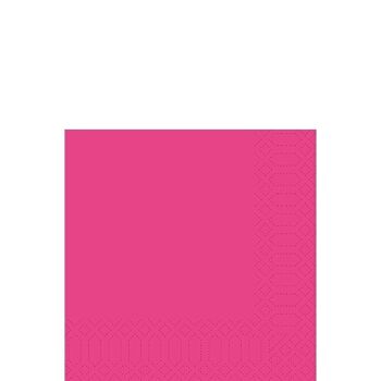 Serviette en tissu DUNI 33x33 cm 1/4F.fuchsia