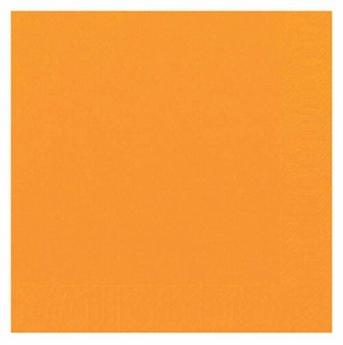 DUNI Zelltuch Serviette 33x33 cm 1/4F. orange