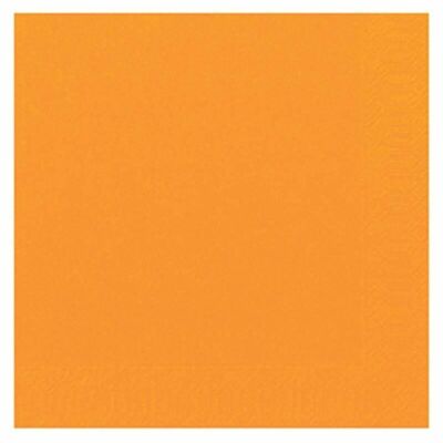 DUNI tissue napkin 33x33 cm 1/4F. orange