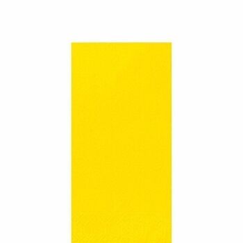 Serviette en tissu DUNI 33x33 cm 1/8F. jaune