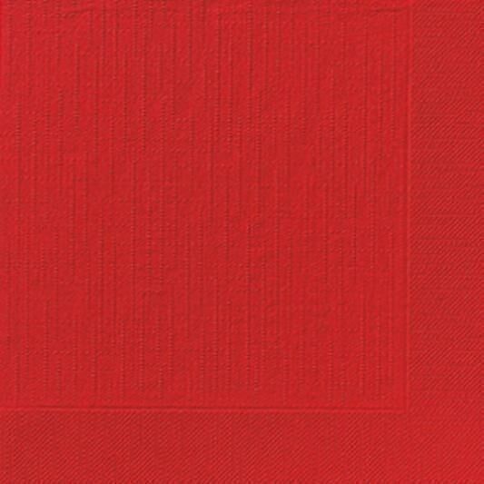 Tovagliolo classico DUNI 40x40 cm 1/4F.rosso
