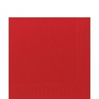 Fasana tissue napkin 33x33cm 1/4F. red