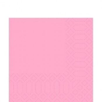 Serviette en tissu Fasana 33x33cm 1/4F. rose