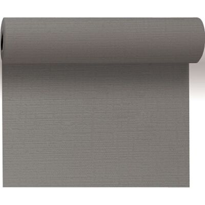 DUNI Tete-A-Tete table runner Evolin granite grey