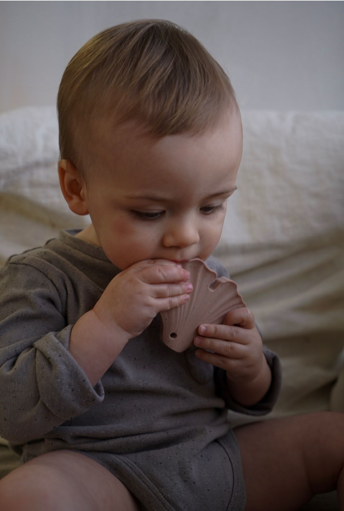 Gingko Massaggiagengive, Sonaglio da dentizione, leo e lea, silicone, bambino, Montessori