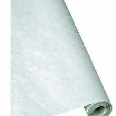 Rotolo di carta da tovaglia 118 cm di larghezza 50 metri bianco