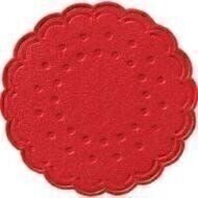 DUNI cup doilies round Ø 7.5 cm red