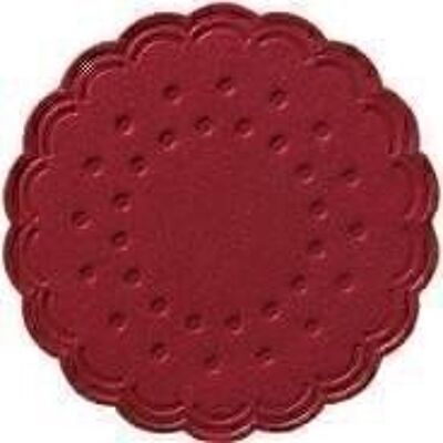 Centrini a tazza DUNI tondi Ø 7,5 cm bordeaux