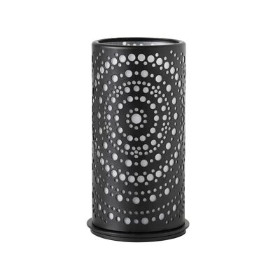 DUNI metal candle holder 140 x 75 mm Billy black