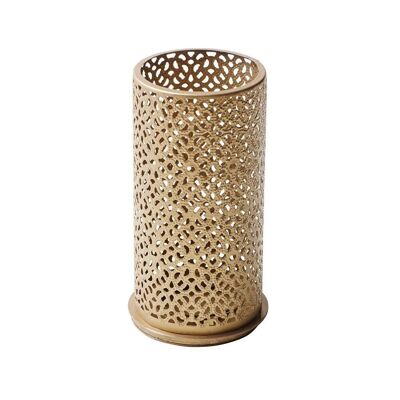 DUNI metal candle holder 140 x 75 mm Bliss gold