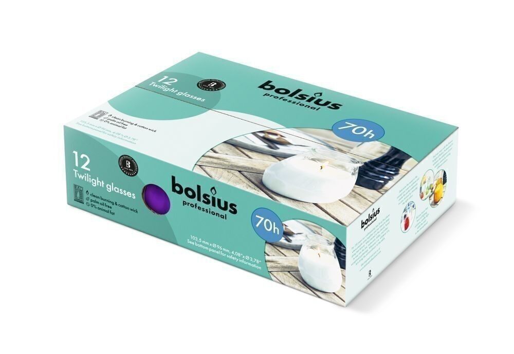 Lanterna in vetro viola crepuscolare