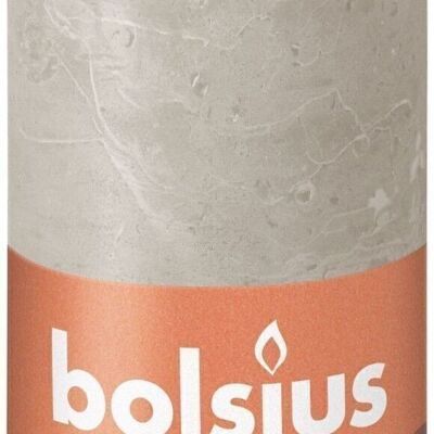 Pillar candle Rustik Shine 13cm Ø 6.8cm sand grey