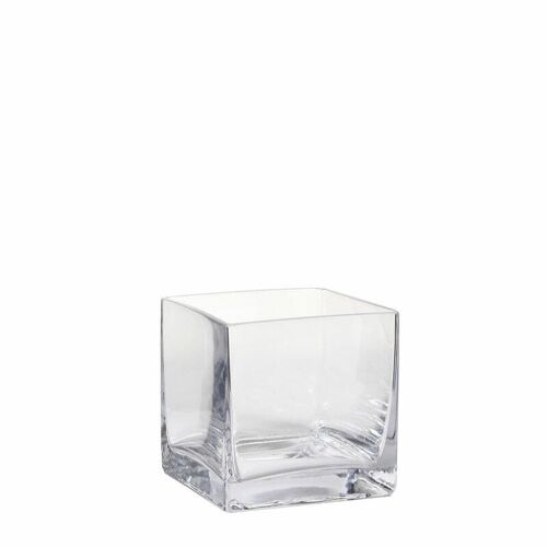 Glas Vase viereckig 8x8x8cm