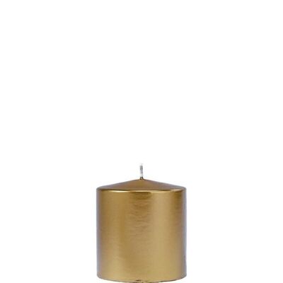 Pillar candle 80 mm Ø 50 mm gold