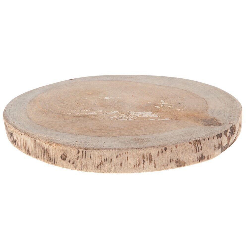 Disco in teak naturale 18x18x2 cm