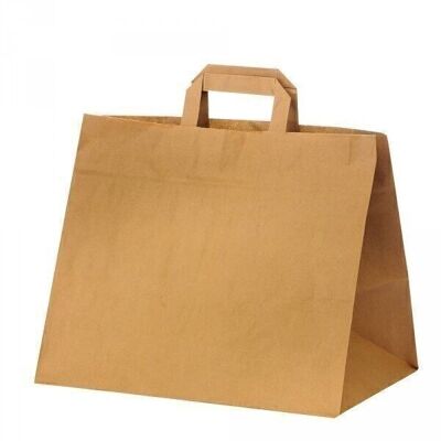 Cake carrier bags 32x17x25cm brown