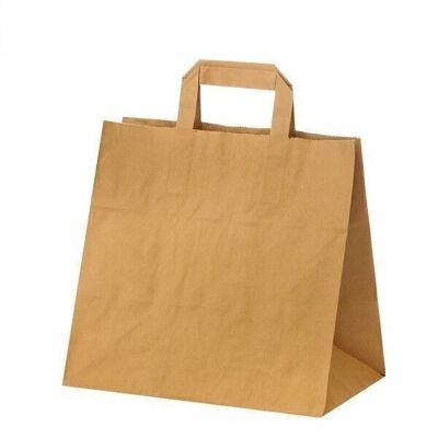Cake carrier bags 26x17x25cm brown