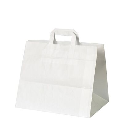Cake carrier bags 26x17x25cm white Gr. 1
