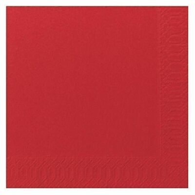 DUNI tissue napkin 40x40 cm 1/4F.red