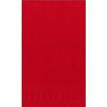 Serviette en tissu DUNI 40x40 cm 1/8F.rouge