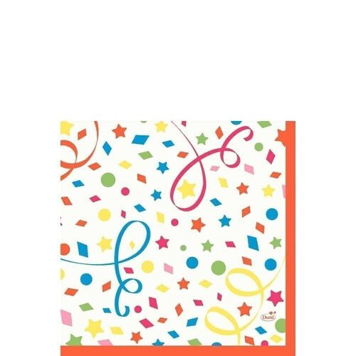 DUNI Zelltuch Serviette 33x33 cm 1/4F. Confetti