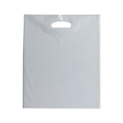Poly carrier bags 38x45+BF2x5cm neutral
