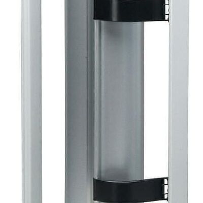 Dispenser verticale lama liscia grigio chiaro da 50 cm