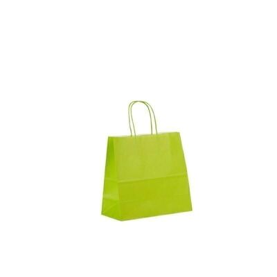Paper carrier bags 25x11x24cm light green