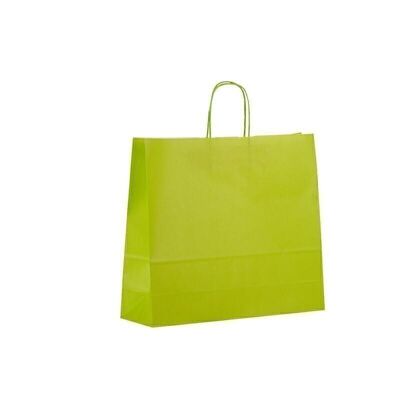 Paper carrier bags 42x13x37cm light green