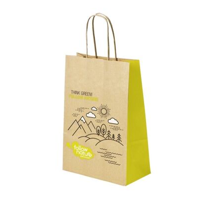 Paper carrier bags 23x10x32cm Nature